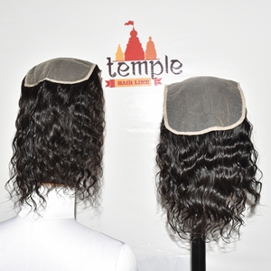 Cabello Indio 7*7 con Cierre, Sin Procesar, de Tamil Nadu, Cutícula Alineada, Remy, Ondulado Profundo Natural, 100g, con Clip/Extensiones, Venta al por Mayor - Product Image 1