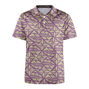 Servicio OEM al por mayor, polos de hombre con estampado tropical de alta calidad, ligeros, transpirables, para verano y playa. - Product Image 2