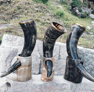 Nouvel Arrivage 2026 – Chope à Bière en Corne Naturelle, Décoration Maison Personnalisable pour Bière et Vin, Style Viking, au Meilleur Prix - Product Image 6