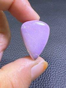 Ametyste naturelle, cabochon en pierre précieuse, taille triangulaire, violet, pour la création de bijoux - Product Image 1