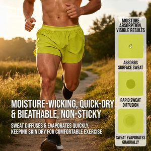 Shorts de marathon professionnels pour hommes, séchage rapide, respirants, avec ourlet fendu, design athlétique pour la course de sprint, la course de longue distance et l'entraînement - Product Image 3