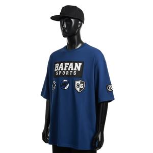 T-shirt homme surdimensionné en jersey de polyester, uni, avec logo brodé personnalisé, 100% coton, coupe ample, imprimé. - Product Image 4