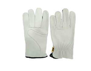 Gants de conducteur HOLY SIGNS INTERNATIONAL HSI-0018 taille XL, blancs, avec grain tripolymer, manchette de sécurité, anti-coupure, antidérapants, vente en gros - Product Image 1