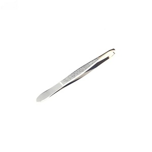 Curved Stainless Steel Anti-Static Slanted Tip Eyebrow Tweezers Modern Design Durable Precision <b>Hair</b> <b>Removal</b> <b>Tool</b> - Product Image 5