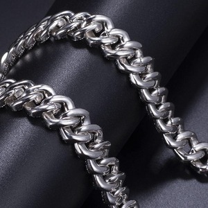Elegante Collar de Cadena Cubana con Diamantes de Moissanita, Plata de Ley 925, Joyería Hip Hop Personalizada para Fiestas y Festivales - Product Image 4
