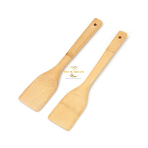Natural Bamboo Spatula Eco Friendly Cooking <b>Utensil</b> Heat Resistant Wooden Turner for Kitchen Frying Mixing and Serving - Product Image 4