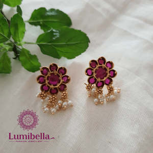 Ruby Kemp Fashion Drop Stud Earrings - Product Image 1
