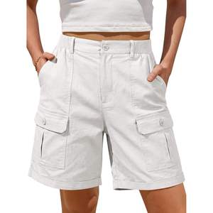 Bulk <b>Women's</b> Breathable Streetwear <b>Denim</b> <b>Shorts</b> with <b>Cargo</b> Pockets 100% Cotton Summer Collection for Clothing Retailers - Product Image 4