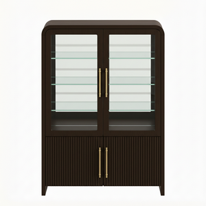 Display Cabinet Solid Wood Modern Coffee <b>Table</b> for Living Room Modular Sofa Set Furniture Living Room Export Quality Handcrafted - Product Image 1