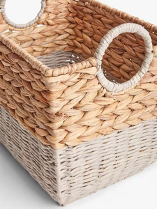 Panier à linge rectangulaire avec poignée, tissé à la main au Vietnam, prix de gros. - Product Image 3