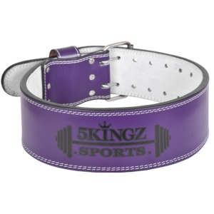 Ceinture de fitness en cuir 4" 6" avec soutien lombaire rembourré, trous ajustables, respirante, enveloppante, pour haltérophilie, ajustement universel - Product Image 2