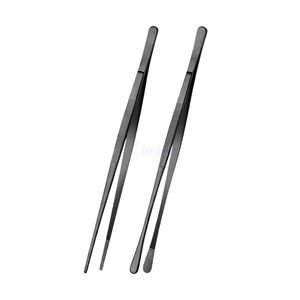 Pince de cuisine en acier inoxydable à pointe dentelée, pince de précision pour chef, outil de mise en forme alimentaire, logo personnalisé - Product Image 1