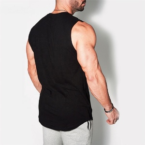 Workout Singlet Muscle Gym Sleeveless <b>Bodybuilding</b> <b>Vest</b> Custom Logo Mens Sportswear Cotton Training Tops Plain Blank - Product Image 6