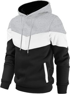 Sweat à capuche en laine mélangée avec motif LOGO personnalisé, tricoté, manches longues, broderies, sweat à capuche pour homme - Product Image 1