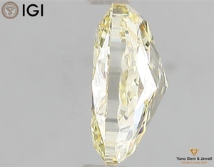 Pièce maîtresse élégante 2,00 CARAT avec certificat IGI, couleur jaune vif fantaisie, clarté VVS2, diamant de forme ovale cultivé en laboratoire CVD - Product Image 3