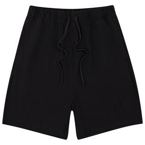 Shorts Bermuda en coton uni pour homme, taille mi-haute, avec cordon de serrage, décontractés, respirants, tissés, pour le sport - Product Image 2