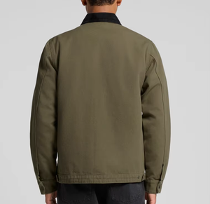 Veste coupe-vent réversible imperméable en toile de coton écologique vert sauge vintage pour l'hiver, streetwear et pêche en extérieur - Product Image 2