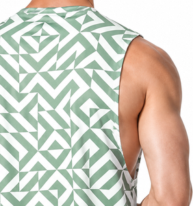 <b>Mens</b> Stringer <b>Singlet</b> Lightweight Athletic Tank Top Sleeveless Gym Fitness Workout Training Wear <b>Mens</b> OEM ODM Stringer <b>Singlet</b> - Product Image 4