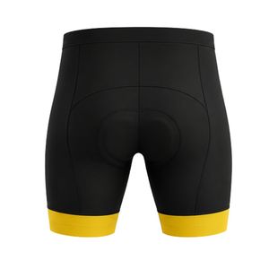 Pantalones Cortos de Ciclismo para Hombre, Negros y Amarillos, Acolchados, para Bicicleta, Ropa Deportiva para Ciclismo al Aire Libre - Product Image 2