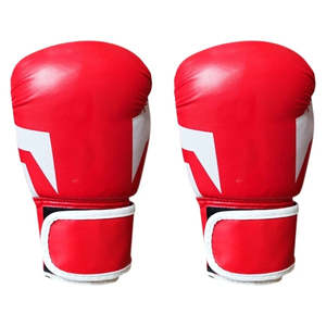 Gants de boxe en cuir de qualité supérieure à prix d'usine avec sangle de poignet réglable, logo personnalisable, gants de kickboxing unisexes - Product Image 3