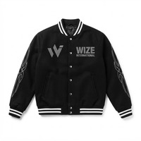 Vestes universitaires personnalisées avec strass et détails en pierres scintillantes, qualité supérieure, design élégant pour la vente en gros de vestes pour hommes