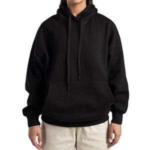 Sudadera con Capucha Negra para Mujer, Fabricante OEM ODM, Venta al Por Mayor Personalizada, Sudadera Holgada Informal con Capucha, Top de Moda de Invierno - Product Image 1