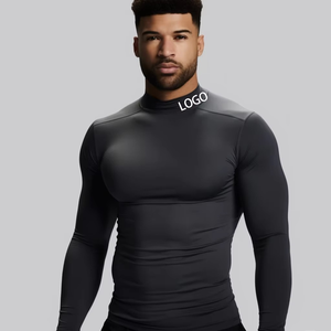Chemise de compression à manches longues pour homme, personnalisée 2021, respirante, en spandex, séchage rapide, vêtements de fitness MMA, vêtements de mode - Product Image 5