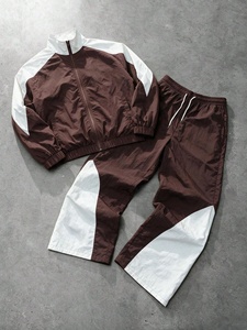 Custom Windbreaker <b>Jacket</b> and Nylon <b>Track</b> Pants Zipper Nylon Sweatsuit <b>Men</b> Windbreaker Tracksuit <b>For</b> <b>Men</b> - Product Image 1