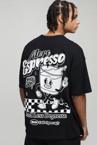 Camiseta Oversize de Algodón para Hombre con Hombros Caídos, Estampado Gráfico, Manga Corta, Estilo Casual Holgado, Top Urbano - Product Image 5