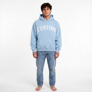 Sweat-shirt à capuche en polaire pour homme, style color block, streetwear décontracté, vente en gros, fournisseur d'usine de vêtements - Product Image 1