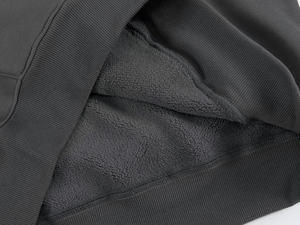 Wholesale Men's Neck <b>Sweatshirts</b> Heavyweight 420 GSM Cotton Drop-Shoulder Oversized Solid Vintage Custom Logo <b>Embroidery</b> - Product Image 5