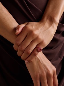 Anillo de Rubí en Oro Rosa de 18K Hecho a Mano, Certificado por IGI, Anillo de Cóctel de Lujo - Product Image 2