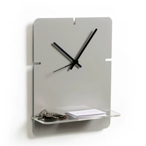 Ensemble de deux horloges élégantes en bois, horloge murale et horloge de table, pour la décoration moderne du bureau et de la maison - Product Image 1