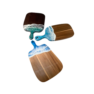 ถาดเสิร์ฟไม้ลายคลื่นทะเล ผิวด้าน พร้อมหูจับรักษ์โลก สไตล์นอร์ดิก - Product Image 3