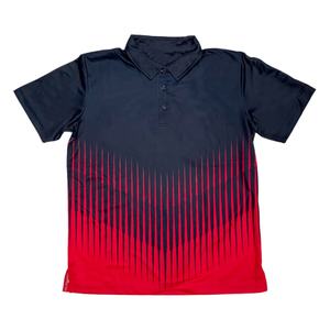 Polos de sport à col manches courtes et à séchage rapide pour hommes en coton mélangé haute performance imprimé par sublimation sur mesure - Product Image 2