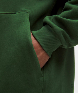 เสื้อฮู้ดผู้ชายไซส์ใหญ่ ผ้าฟลีซ สีเขียวล้วน สวมใส่สบาย ทรงปกติ มีกระเป๋า เหมาะสำหรับใส่ในฤดูใบไม้ร่วง รับผลิตเสื้อฮู้ดตามสั่ง - Product Image 5