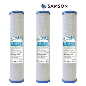 Filtro de Agua CTO PLUS, 100% Carbón de Cáscara de Coco, Purificador de 20 Pulgadas, Estructura de Porosidad Activada Avanzada - Product Image 1