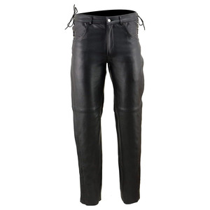 Pantalon de moto classique en cuir de qualité supérieure pour homme Samroz Sports, design et logo personnalisables, tissu 240g, toutes saisons - Product Image 5