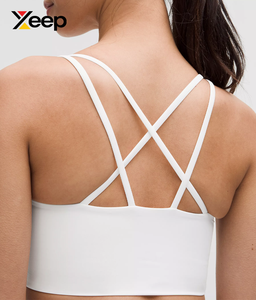 เสื้อชั้นในกีฬาโยคะคุณภาพสูงสำหรับผู้หญิง XEEP รุ่น XC-SB-113 แบบเรียบง่าย ระบายอากาศได้ดี สายปรับได้ แผ่นรองถอดออกได้ รองรับได้ดี - Product Image 4