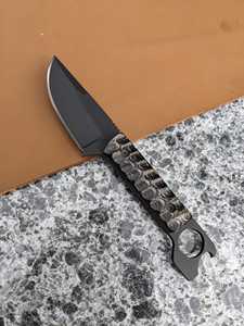 Cuchillo de Cocina Drop Point con Punta Afilada, Hoja de Acero de Damasco, Borde Biselado Recto, Grosor de 0.7mm, Mango de Madera de Grado DIY - Product Image 5