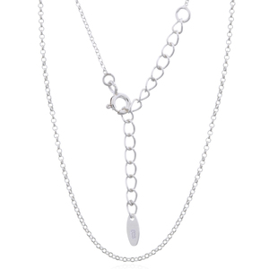 Collar Clásico de Cadena Rollo en Plata de Ley - Product Image 1