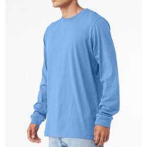 เสื้อยืดคอกลมแขนยาวผู้ชายไซส์ใหญ่ ผ้าฝ้าย 100% คุณภาพสูง ระบายอากาศได้ดี แห้งเร็ว เป็นมิตรกับสิ่งแวดล้อม น้ำหนัก 200 กรัม แบบสั่งทำพิเศษ - Product Image 4