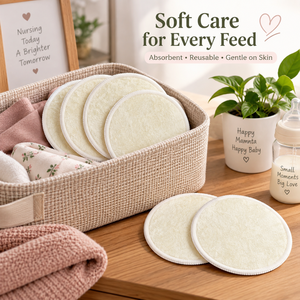 Almohadillas de Lactancia de Bambú Orgánico |   Almohadillas de Lactancia Reutilizables y Lavables |   Insertos Absorbentes de 3 Capas para Lactancia |   Alfombrilla de Maternidad Suave y Antiderrames - Product Image 6