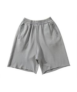 Nouveaux shorts de survêtement amples en coton longueur genou, style streetwear, effet vieilli, pour hommes, pour le sport et les loisirs, collection 2026 - Product Image 2