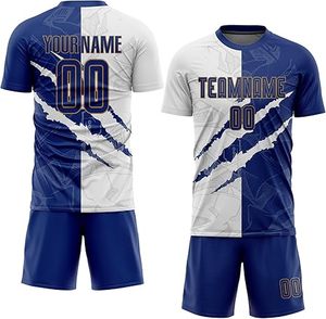 Vêtements de sport personnalisés en gros avec logo, uniforme de football 100% polyester respirant et confortable - Product Image 2