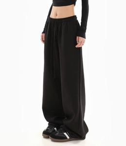 กางเกงวอร์มทรงหลวมสไตล์สปอร์ตสำหรับผู้หญิง พร้อมปักโลโก้และสกรีนลายตามสั่ง กางเกงลำลองสไตล์สตรีทแวร์ - Product Image 2