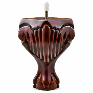 Traditional Wooden Furniture <b>Leg</b> Gourd Shape Heavy Duty Table Base <b>for</b> Living Room Solid Wood <b>Sofa</b> <b>Leg</b> - Product Image 1