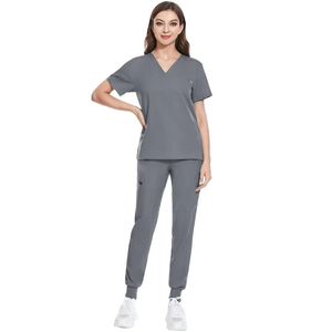Tunique de salon et spa style enveloppant, respirante, en spandex, qualité supérieure, certifiée CE, anti-rides, séchage rapide, logo personnalisé, pour esthéticiennes et hôtels - Product Image 5