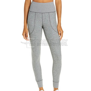 Leggings de yoga con diseño de logotipo personalizado, cintura elástica, venta directa de fábrica, ropa de gimnasio, servicio OEM. - Product Image 2