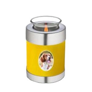 Artículos Funerarios para Perros, Urna de Cremación de Metal con Tapa de Latón para Velas de Té, Artesanías, Urnas para Mascotas, Precio Económico - Product Image 1